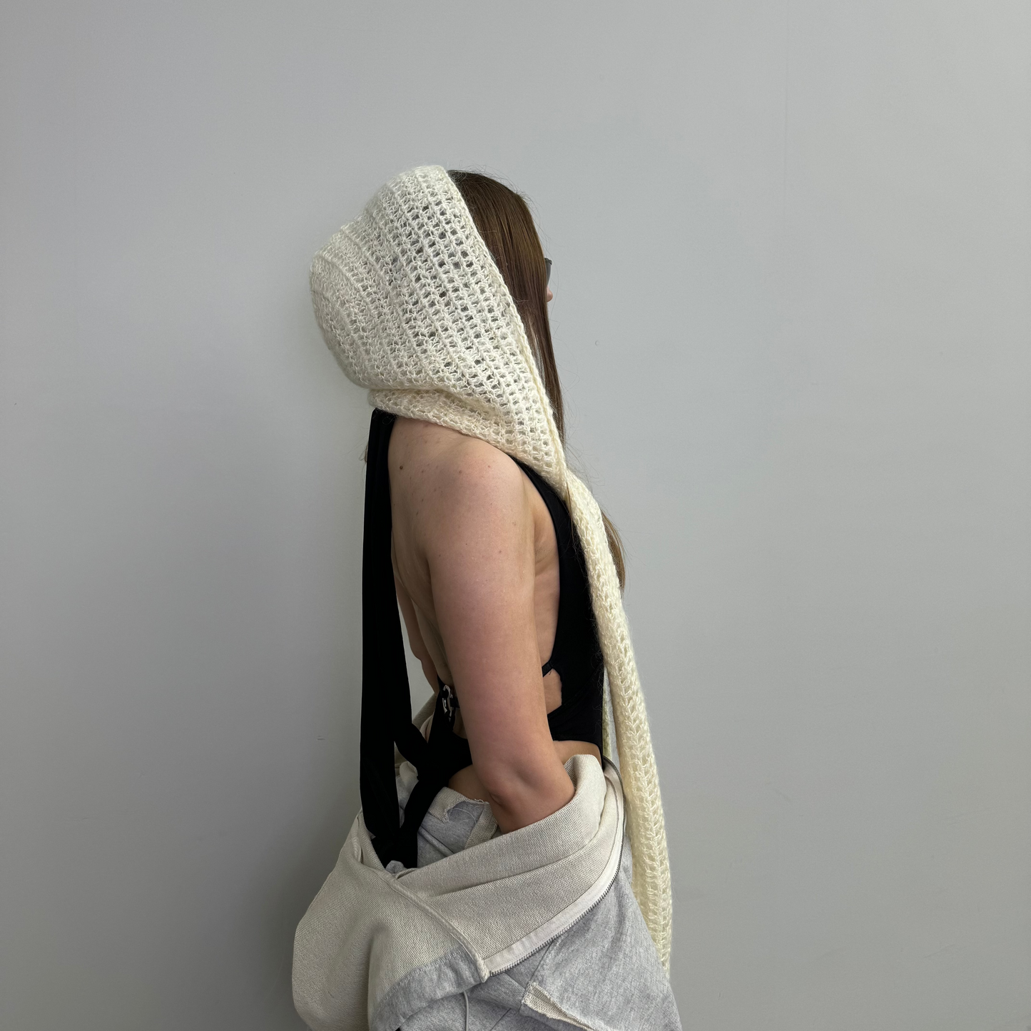 AURA hooded scarf