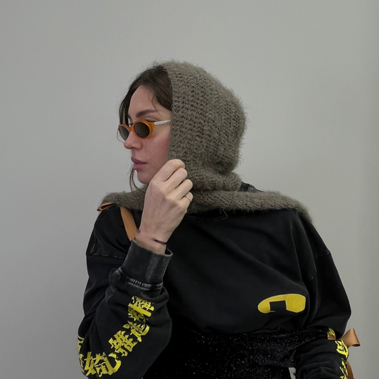 COCOON hooded scarf