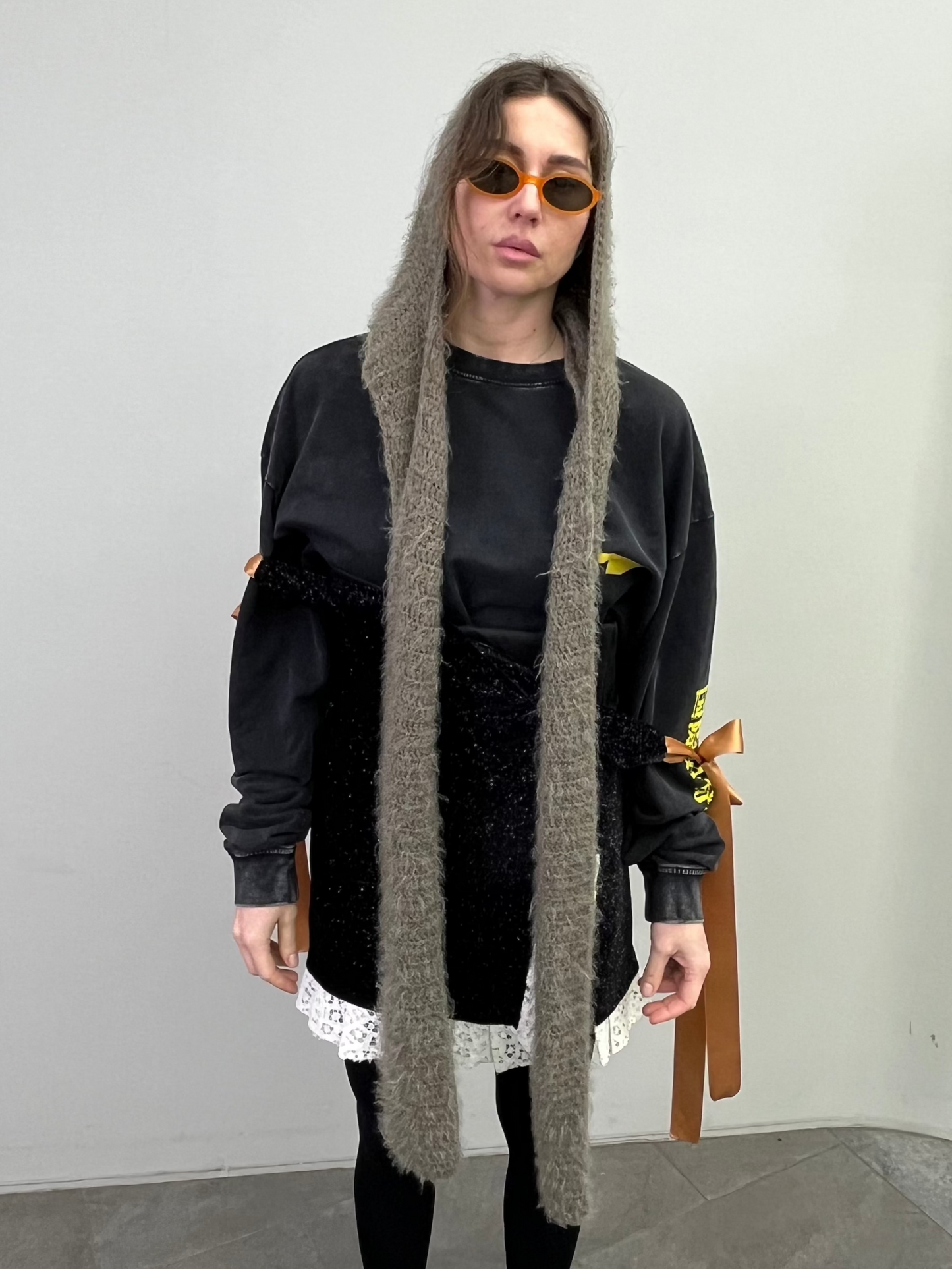 COCOON hooded scarf