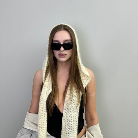 AURA hooded scarf